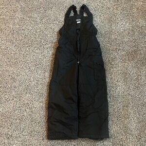 Rawik Kids Black‎ Insulated Snow Bibs Overalls Size 2XL/8 8029A Winter Ski Pants